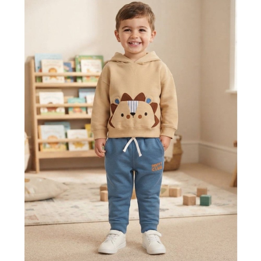 J16031: Boys Hoody With Lion Pocket & Jog pant Outfit (2-4 Years) J16031: Boys Hoody With Lion Pocket & Jog pant Outfit (2-4 Years)
